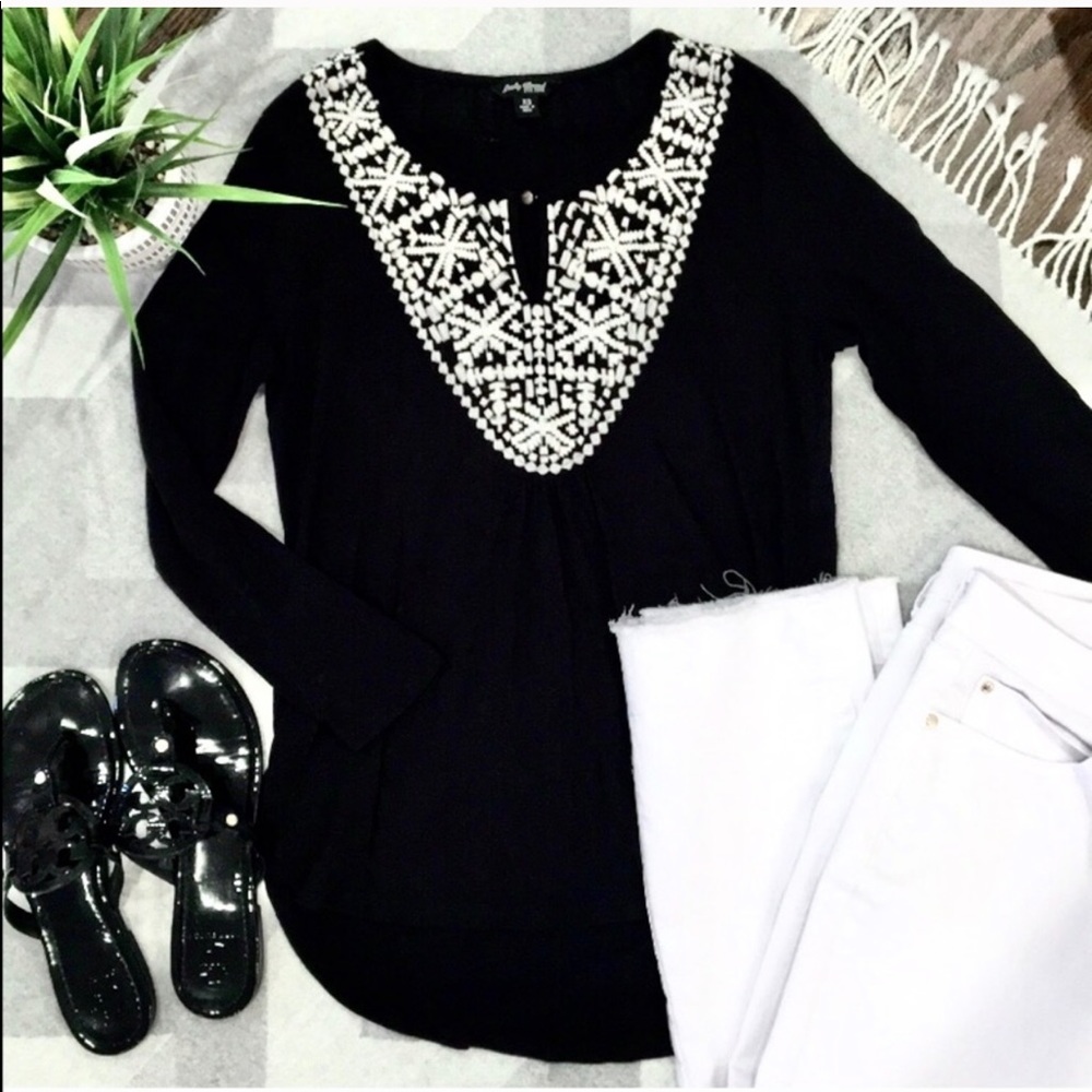 Lucky Brand Embroidered Top